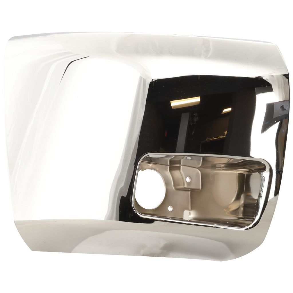 GM TRUCKS & VANS SILVERADO/PU 1500 (CHEVY) FRONT BUMPER END RIGHT (Passenger Side) CHROME (W/FOG) OEM#20985758 2012-2013 PL# GM1005156