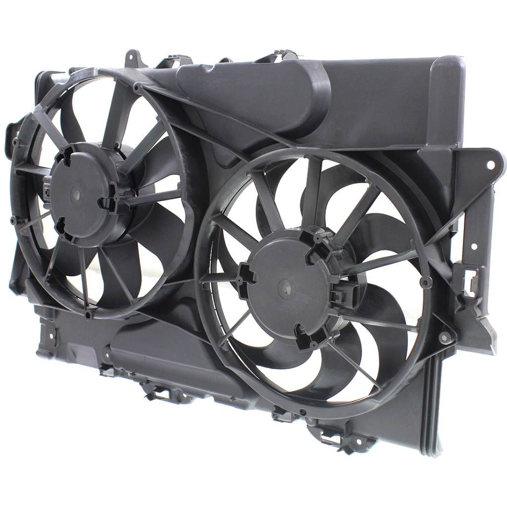 VOLKSWAGEN TOUAREG RADIATOR & A/C FAN ASSY(3.4L) (DUAL FAN)(2nd Design) OEM#19130587-PFM 2008-2009 PL# GM3115241