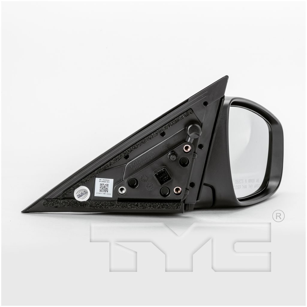 HYUNDAI VELOSTER DOOR MIRROR RIGHT (Passenger Side) PWR/HTD(WO/SIGNAL)(TEXT BASE) OEM#876202V310 2012-2017 PL# HY1321185