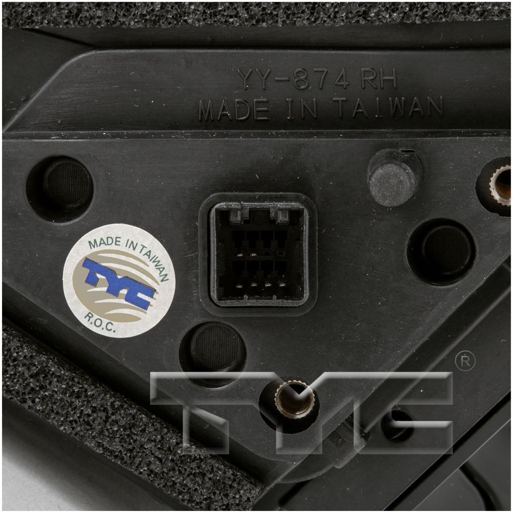 HYUNDAI VELOSTER  DOOR MIRROR RIGHT (Passenger Side) PWR/HTD (W/SIGNAL)(SMOOTH BASE) OEM#876202V350-PFM 2012-2017 PL# HY1321195