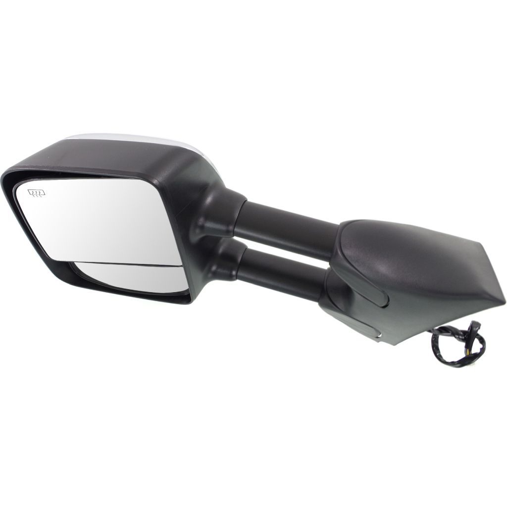 NISSAN TITAN  DOOR MIRROR LEFT (Driver Side) PWR/HTD (CHROME CVR)(W/DUAL ARM/MEMORY)(LE/SL) OEM#96302ZR30E 2004-2015 PL# NI1320204