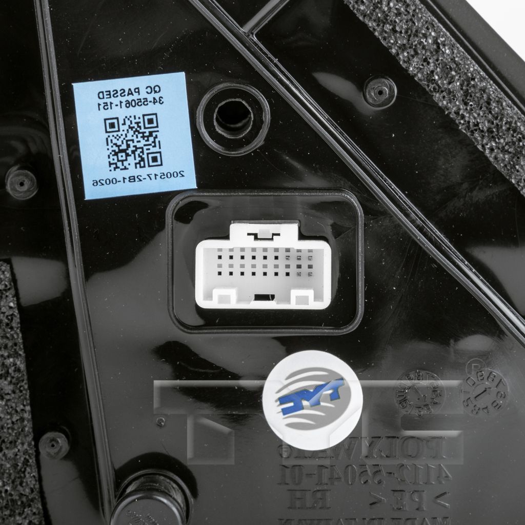 TOYOTA TUNDRA DOOR MIRROR LEFT (Driver Side) PWR/HTD/M-FOLD (WO/TOW)(CHR CVR)(WO/BLIND DETECT) OEM#879400C490 2014-2021 PL# TO1320304