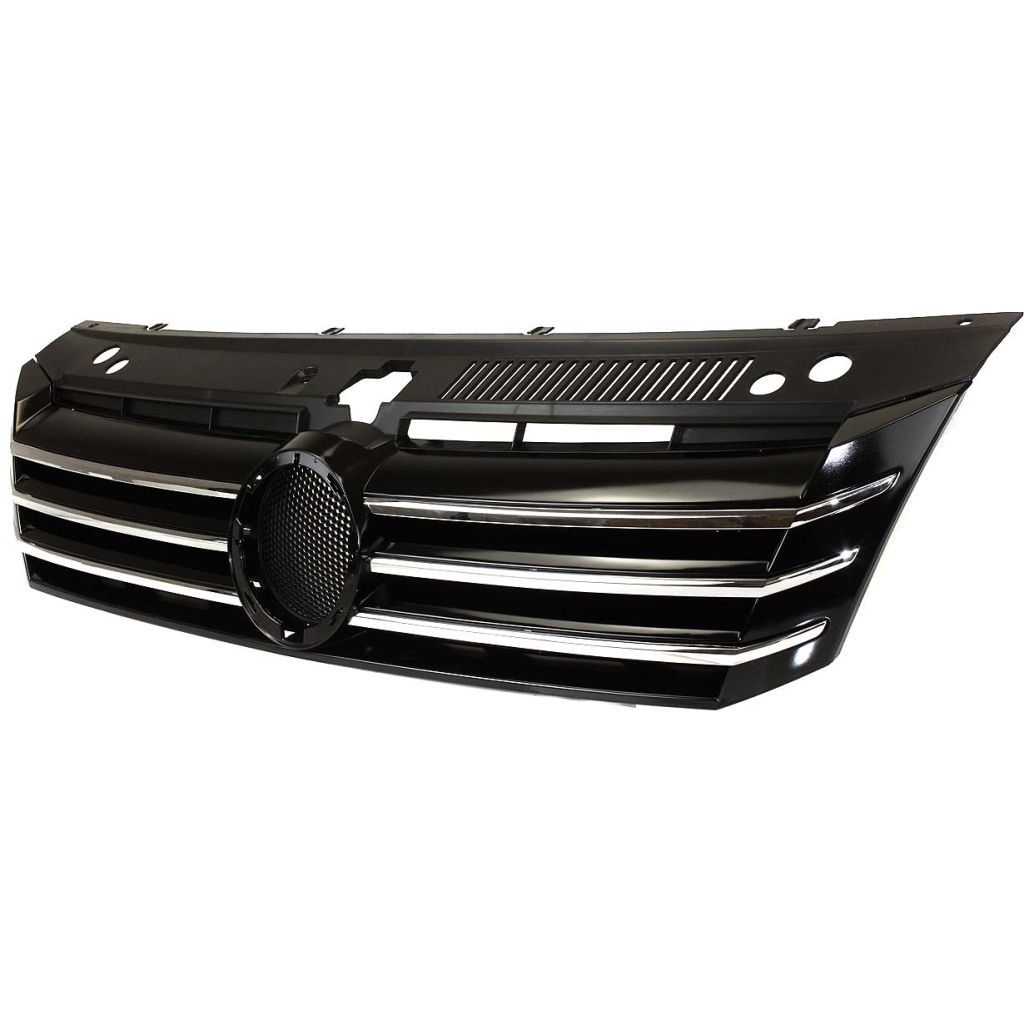 VOLKSWAGEN PASSAT GRILLE CHR/BLK (WO/ 4 VERTICAL CHROME MLDG) OEM#561853651COQE 2012-2015 PL#VW1200153