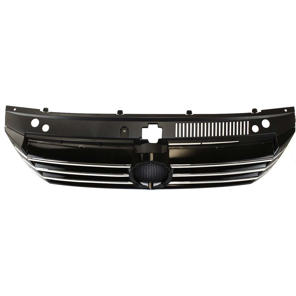 VOLKSWAGEN PASSAT GRILLE CHR/BLK (WO/ 4 VERTICAL CHROME MLDG) OEM#561853651COQE 2012-2015 PL#VW1200153
