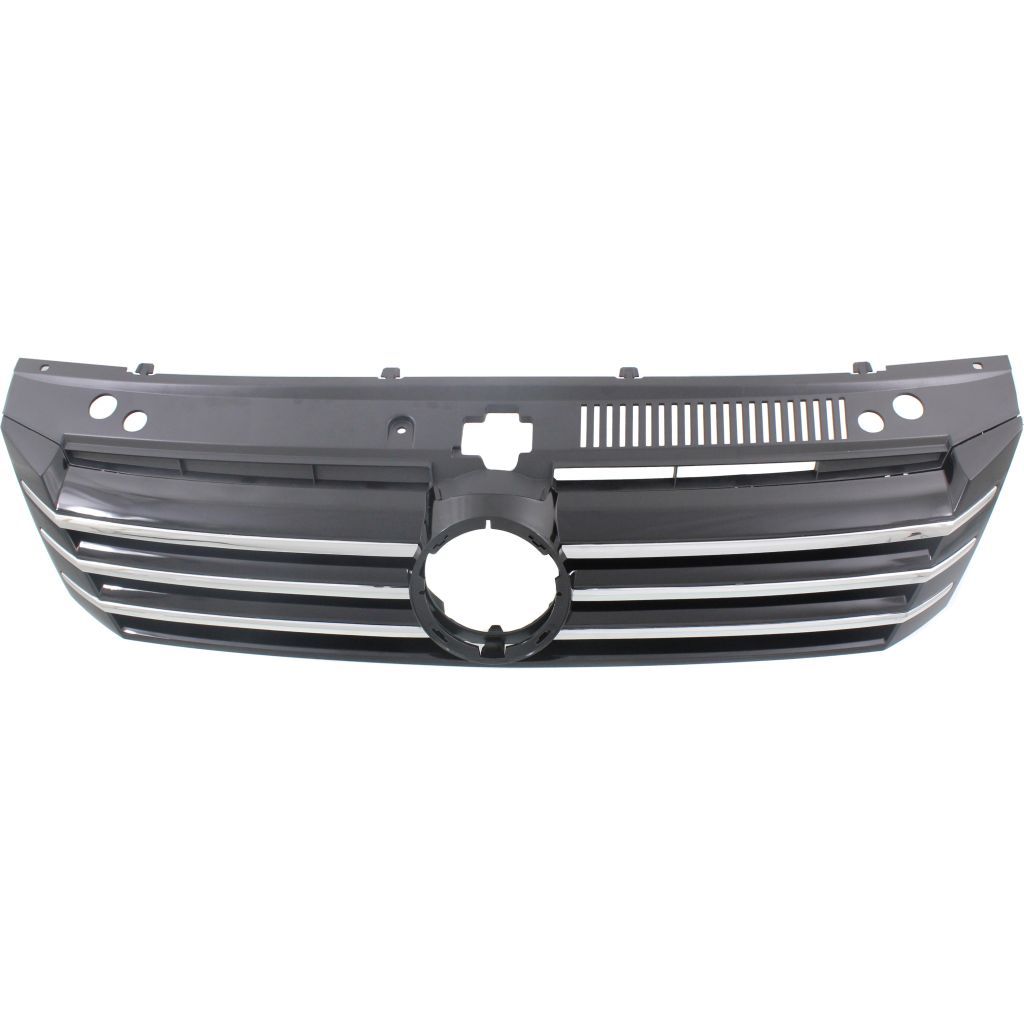 VOLKSWAGEN PASSAT GRILLE CHR/BLK (WO/ 4 VERTICAL CHROME MLDG) **CAPA** OEM#561853651COQE 2012-2015 PL#VW1200153C