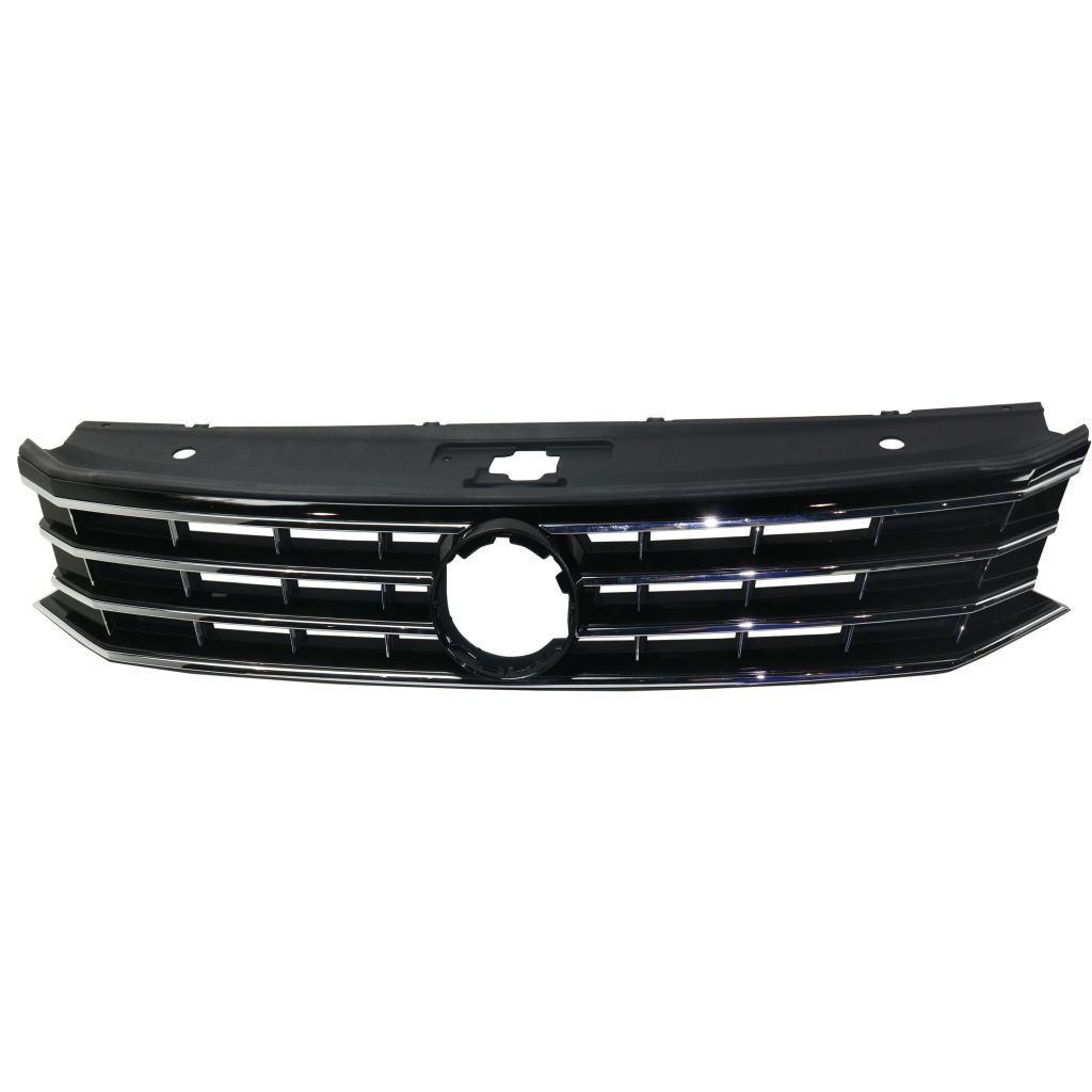 VOLKSWAGEN PASSAT GRILLE ASSEMBLY PTD (W/BLK&CHR MLDG;W/COLLISION HALOGEN LAMP;EXC GT/R-LINE) OEM#561853651HOQE 2016-2019 PL#VW1200169
