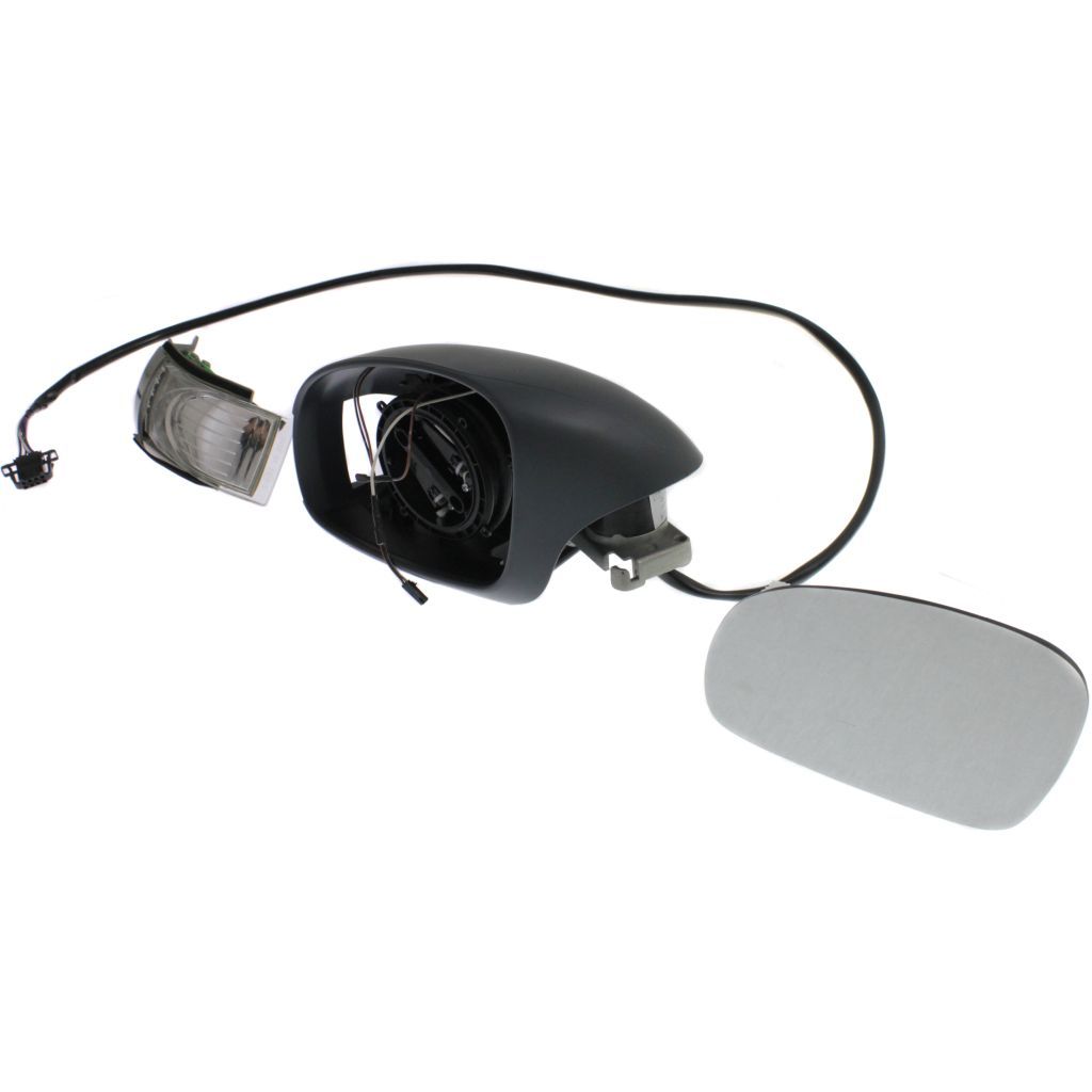 VOLKSWAGEN BEETLE DOOR MIRROR LEFT (Driver Side) POWER/HEATED (W/ LAMP) OEM#1C1857507ABGRU-PFM 2001-2010 PL# VW1320133